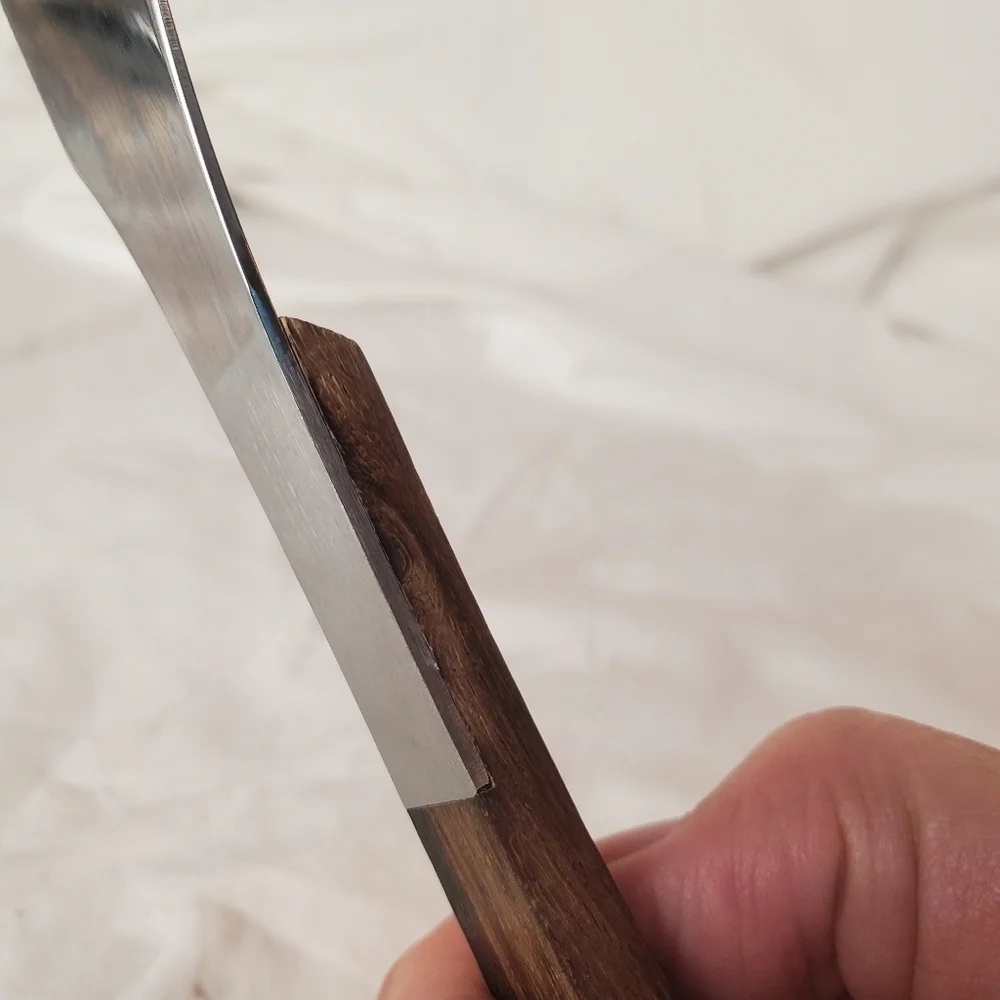 Vntg Mid-Century Modern Wood Handle Cake Knife. Stainless. Made In Japan
